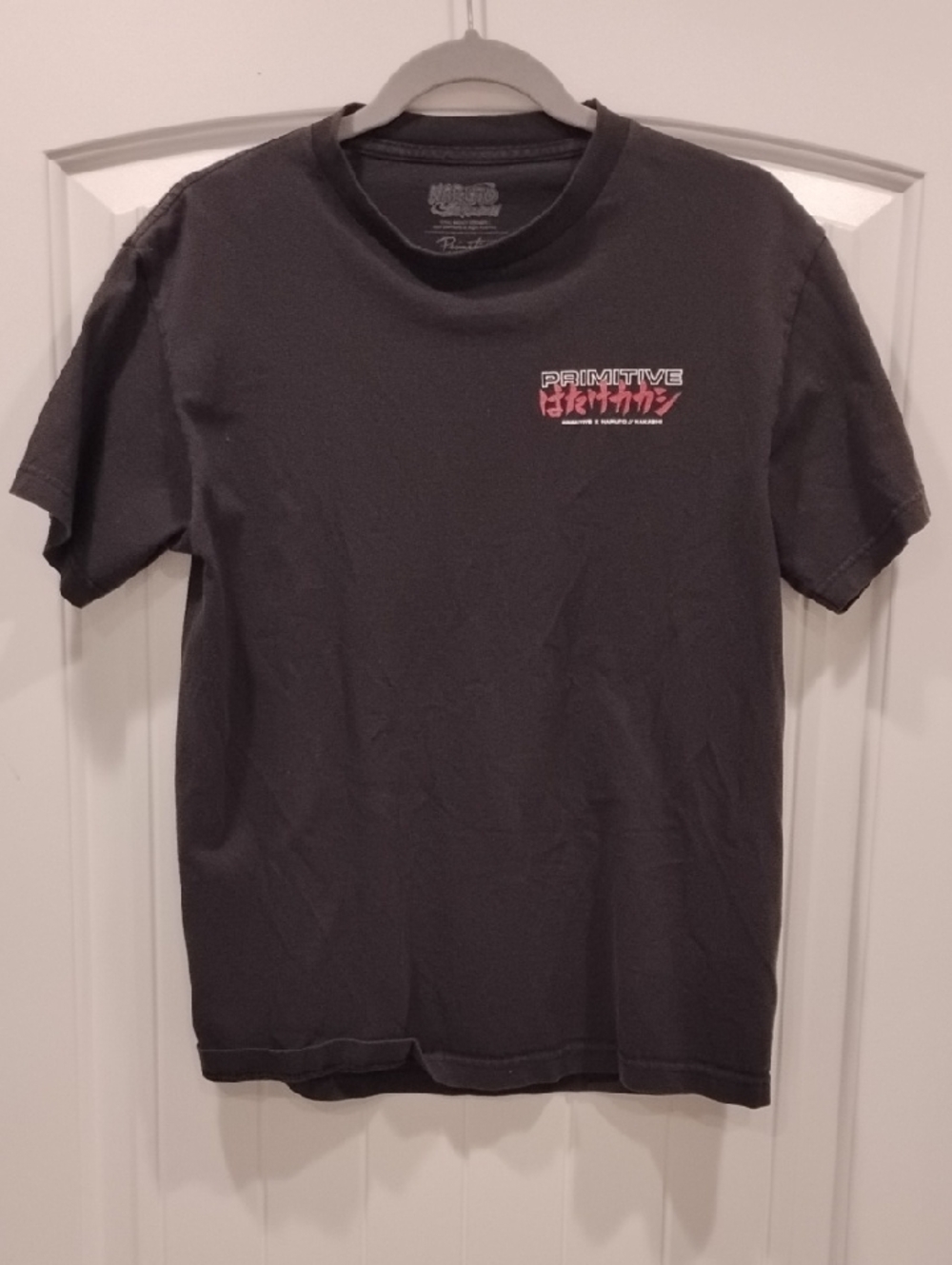 Primitive X Naruto Black Short Sleeve Crew Tee Kakashi